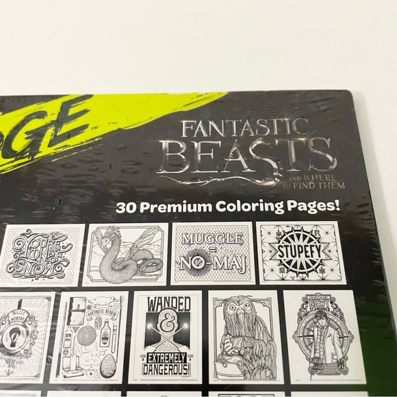 Crayola Art with Edge Fantastic Beasts 30 Page Colouring Book Adult Coloring - Picture 6 of 16